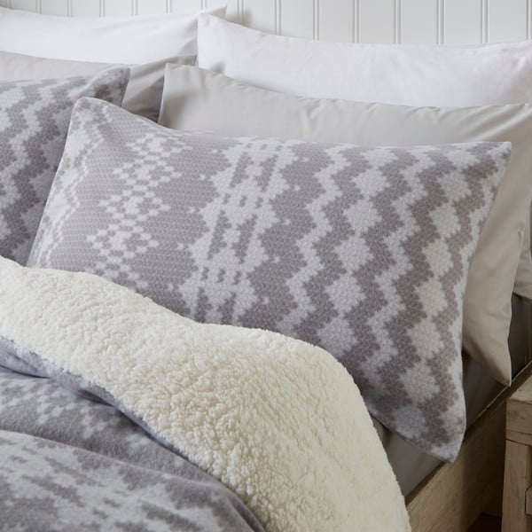 Pilka fliso patalynė 200x200 cm Alpine - Catherine Lansfield-image-2