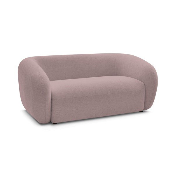 Rožinės spalvos sofa iš šenilinio audinio 160 cm Celine – Bobochic Paris-image-2