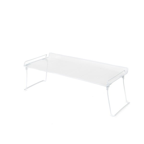 Baltas sulankstomas batų stovas su viena lentyna Compactor-image-4