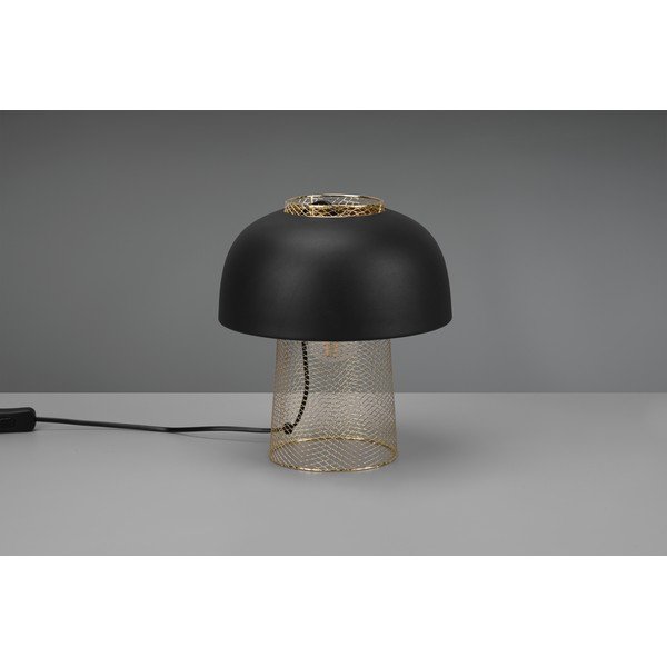 Matinės juodos spalvos iš metalo stalinis šviestuvas (aukštis 28 cm) Punch – Reality-image-2