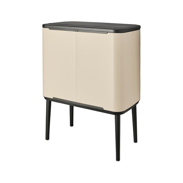 Iš plieno galima atidaryti palietus šiukšliadėžė smėlio spalvos 36 l Bo Touch Bin – Brabantia-image-3