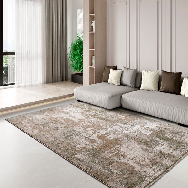 Khaki spalvos/smėlio spalvos kilimas 120x160 cm Ona – Universal-image-1