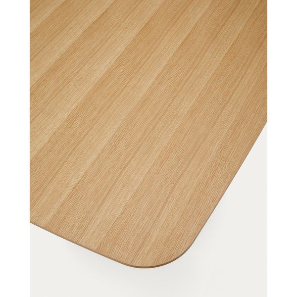 Valgomojo stalas natūralios spalvos iš ąžuolo 100x240 cm Litto – Kave Home-image-3