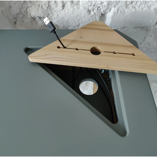 Baltas kampinis stalas Ragaba Ashme-image-1