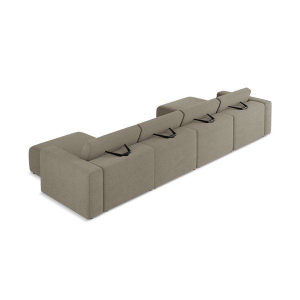 Šviesiai rudos spalvos kampinė sofa Kalea – Makamii-image-3