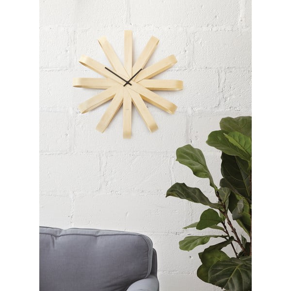 Sieninis laikrodis ø 51 cm Ribbonwood – Umbra-image-1