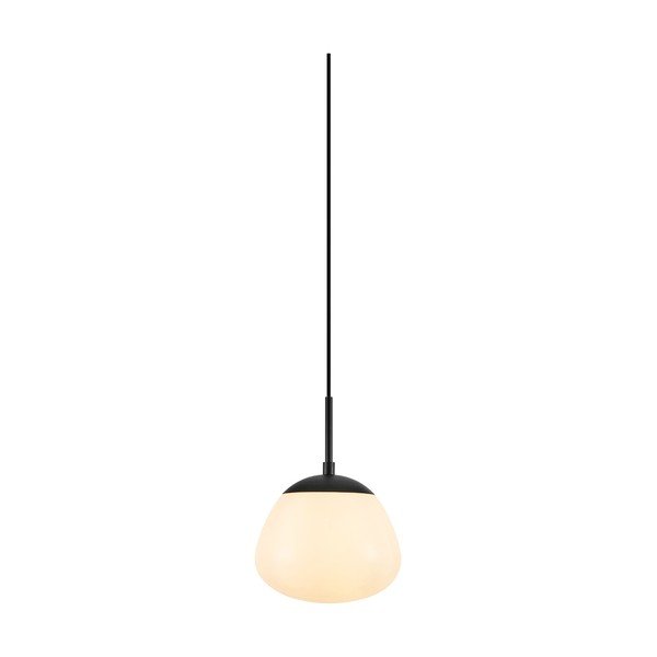 Baltos spalvos/juodos spalvos iš stiklo kabantis šviestuvas ø 18 cm Rise – Markslöjd