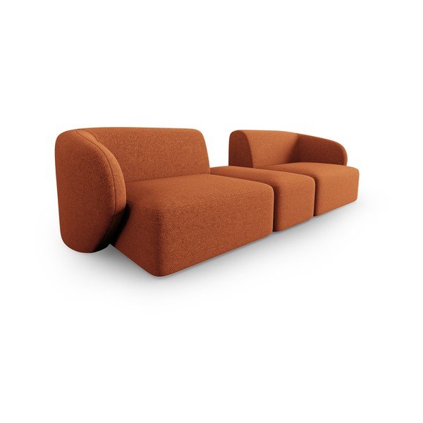 Sofa oranžinės spalvos 239 cm Shane – Micadoni Home-image-2