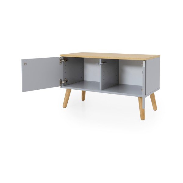 Pilkas suolas su ąžuolinėmis kojomis Tenzo Dot-image-3