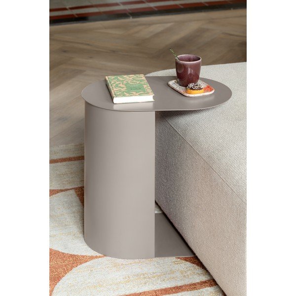 Iš metalo šoniniai stalai 2 vnt. 30x45 cm Riqueza Oval – Leitmotiv-image-1