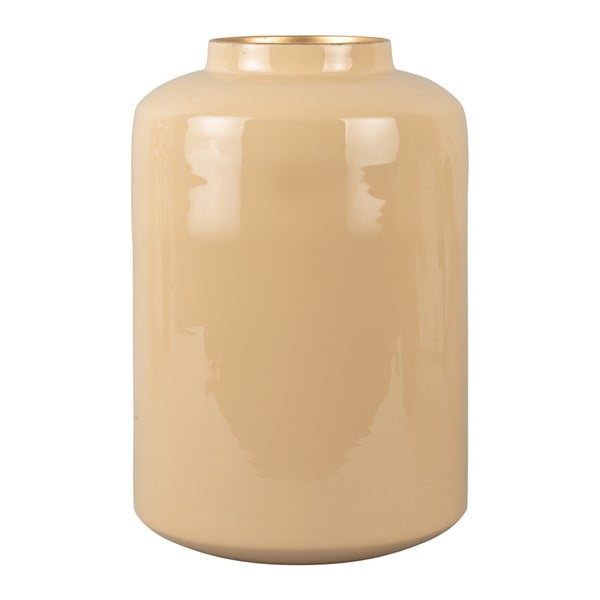 Smėlio spalvos emaliuota vaza PT LIVING Grand, aukštis 28 cm