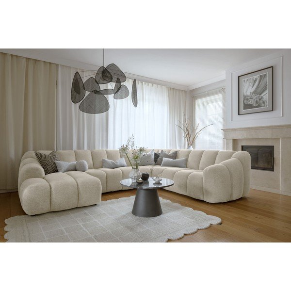 Smėlio spalvos kampinė sofa (su dešiniuoju kampu/„U“ formos) Shell – Miuform-image-1