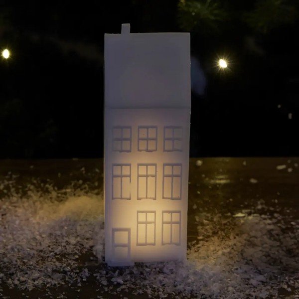 Baltos spalvos šviečianti dekoracija reikia baterijų Copenhagen Nyhavn Townhouse – Sirius-image-1