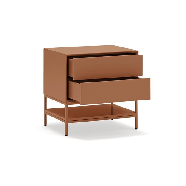 Naktinis staliukas raudonos plytų spalvos Platt – Teulat-image-3