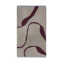 Bordo spalvos/pilkai smėlinės spalvos iš frote audinio iš organiškos medvilnės vonios rankšluostis 70x133 cm Nova Arte  – Mette Ditmer Denmark