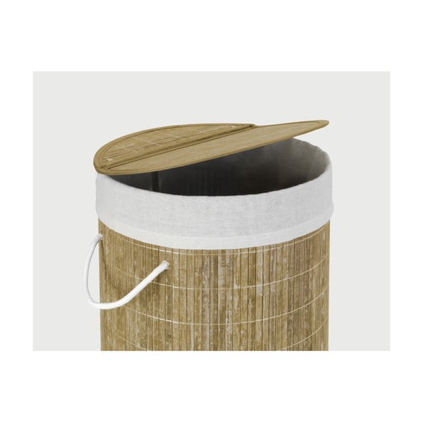 Bambukinis skalbinių krepšys Wenko Bina, 55 l-image-3