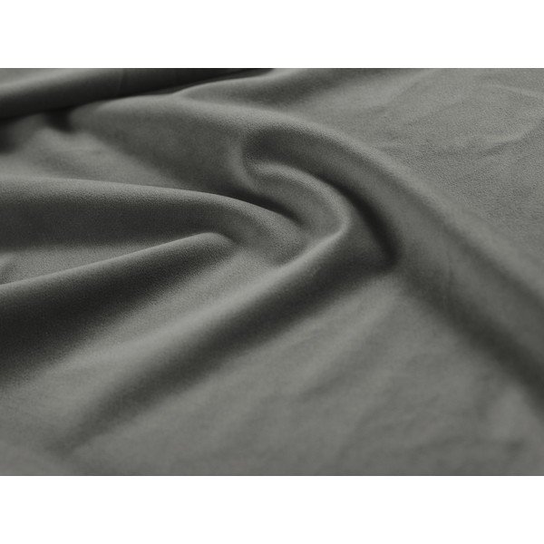 Šviesiai pilka aksominė U formos sofa Mazzini Sofas Madara-image-1