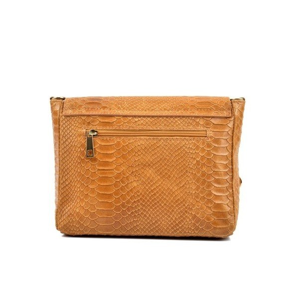 Konjako rudos spalvos odinė rankinė Roberta M Tasima Cognac-image-4