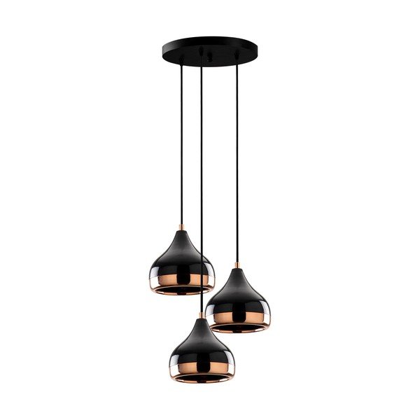 Juodos ir vario spalvos šviestuvas su 3 lemputėms Opviq lights Yildo-image-3
