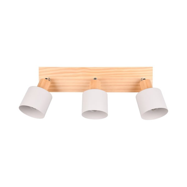 Taškinis šviestuvas baltos spalvos/natūralios spalvos ø 9 cm Shanti – Trio-image-4