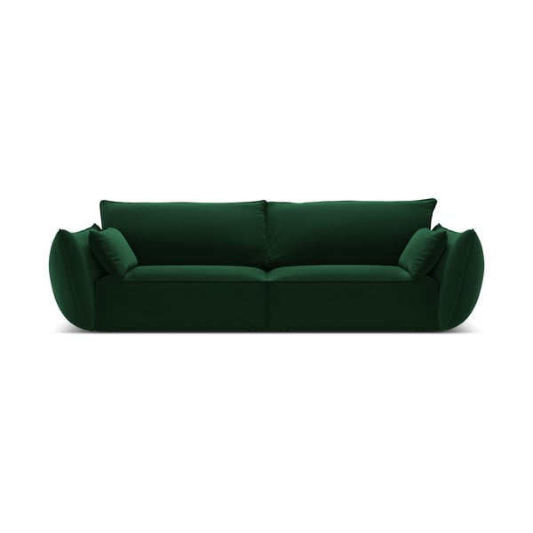 Tamsiai žalios spalvos iš velveto sofa 208 cm Vanda – Mazzini Sofas