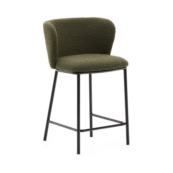 Baro taburetė žalios spalvos (sėdynės aukštis 65 cm) Ciselia – Kave Home