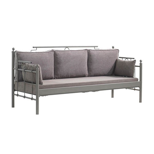 Iš metalo sodo sofa rudos spalvos Hatkus – Floriane Garden