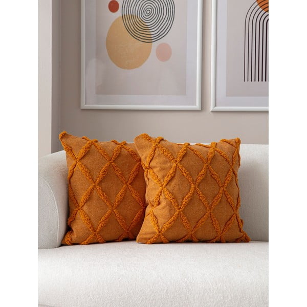 Dekoratyviniai pagalvių užvalkalai 2 vnt. 43x43 cm Tuffet – Mioli Decor-image-3