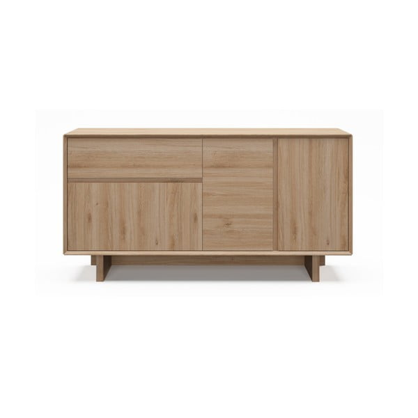 Natūralios spalvos šoninė spintelė iš ąžuolo 146x76x45 cm Carpi – Marckeric