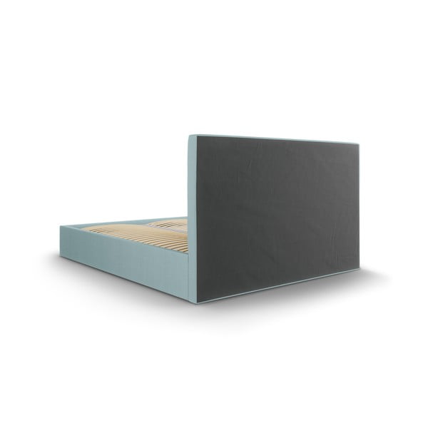 Šviesiai mėlyna dvigulė lova Mazzini Beds Juniper, 160 x 200 cm-image-4