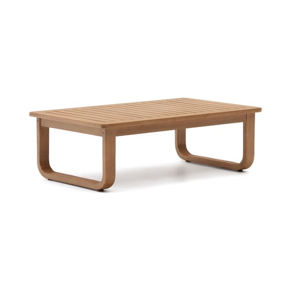 Natūralios spalvos iš eukalipto masyvo kavos staliukas 60x100 cm Sacaleta – Kave Home-image-4