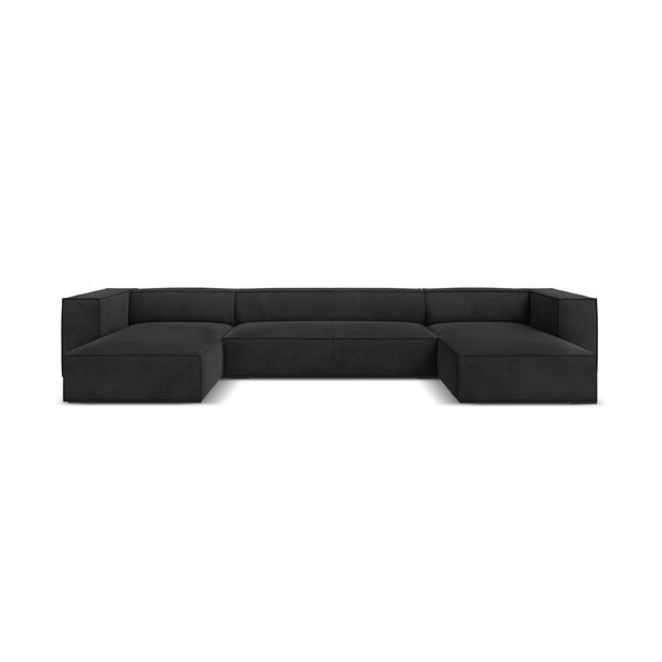 Tamsiai pilka kampinė sofa (U formos) Madame - Windsor & Co Sofas