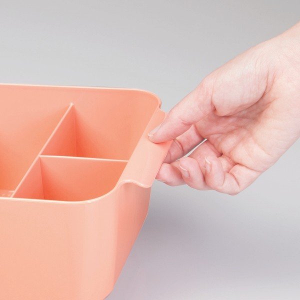 "InterDesign Clarity Divided Orange Organizer-image-1