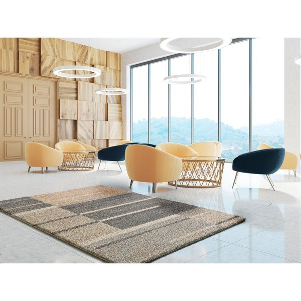 Pilkai smėlio spalvos kilimas 80x150 cm Irati - Universal-image-1