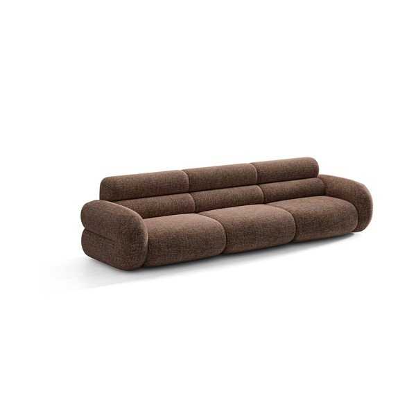 Rudos spalvos sofa iš šenilinio audinio 305 cm Neo – Micadoni 