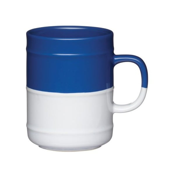 Mėlynos ir baltos spalvos puodelis, 300 ml