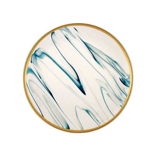 6 mėlynos ir baltos spalvos porcelianinių desertinių lėkščių rinkinys Mia Lucid, ⌀ 19 cm