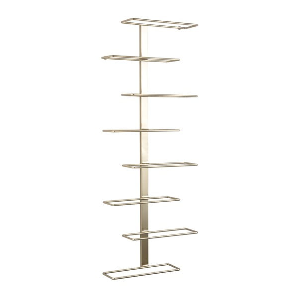 Sieninė iš metalo vyno lentyna auksinės spalvos butelių skaičius 8  Float  – PT LIVING-image-3