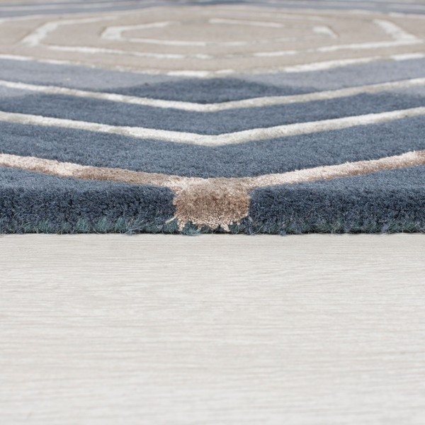 Mėlynos spalvos vilnonis kilimas Flair Rugs Harlow, 160 x 230 cm-image-3