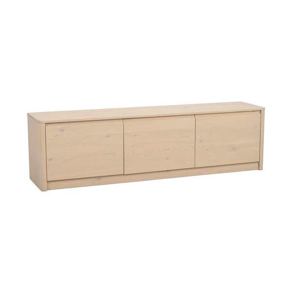 Šviesios natūralios spalvos šoninė spintelė iš ąžuolo 180x50x40 cm Melstone – Rowico