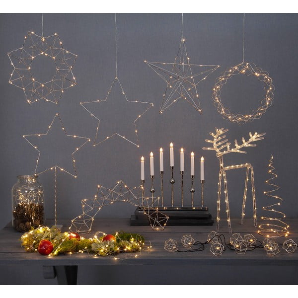 Sidabrinė žvakidė Star Trading Gustavo, aukštis 37 cm-image-1