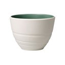Baltas ir žalias porcelianinis puodelis Villeroy & Boch Leaf, 450 ml