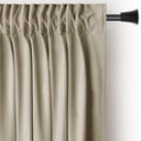 Rudos spalvos/smėlio spalvos iš velveto pritemdymas (dalinis užtemimas) užuolaida 140x245 cm Pleat – Restilo
