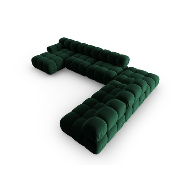 Sofa žalios spalvos iš velveto 379 cm Bellis – Micadoni Home-image-4