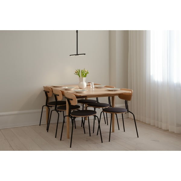 Juodos spalvos iš metalo kabantis šviestuvas LED su metaliniu gaubtu Omni Ceiling – UMAGE-image-4