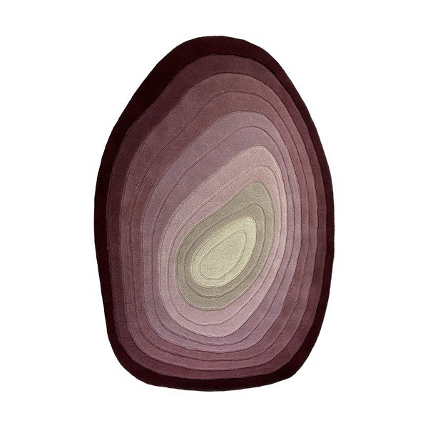 Rankų darbo violetinės spalvos iš vilnos kilimas 200x290 cm Puddle Ombre  – Flair Rugs