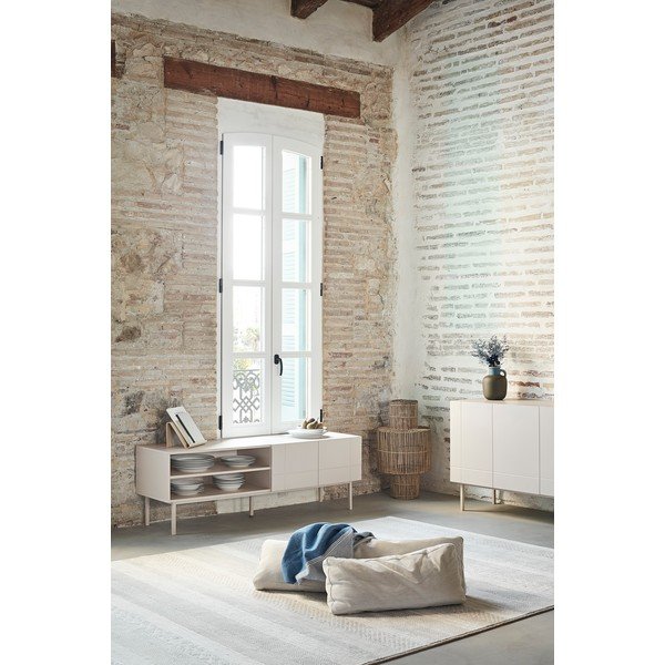 Pilkos ir baltos spalvos komoda Teulat Linea-image-4