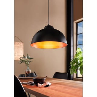 Kabantis šviestuvas juodos spalvos/bronzinės spalvos ø 37 cm su metaliniu gaubtu TRURO 2 – EGLO