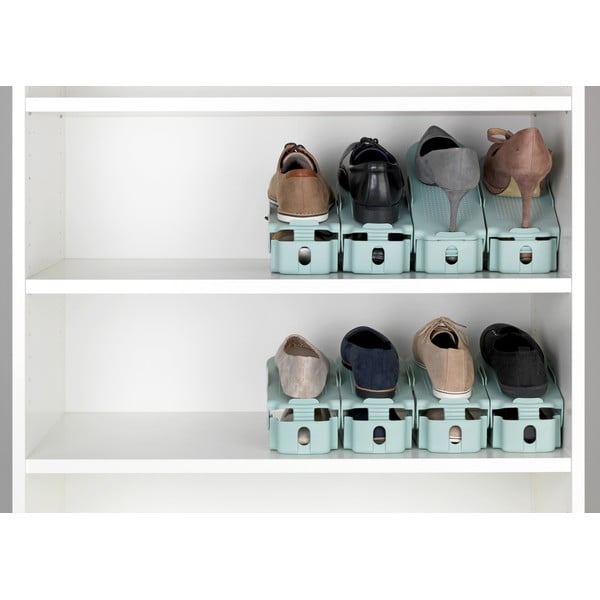 8 turkio spalvos reguliuojamų batų lentynų rinkinys Wenko-image-1