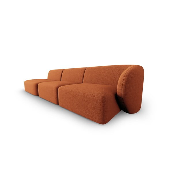 Sofa oranžinės spalvos 302 cm Shane – Micadoni Home-image-2